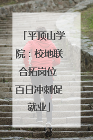 平顶山学院：校地联合拓岗位 百日冲刺促就业