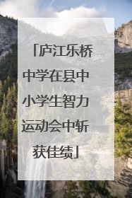 庐江乐桥中学在县中小学生智力运动会中斩获佳绩