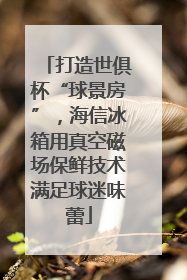 打造世俱杯“球景房”，海信冰箱用真空磁场保鲜技术满足球迷味蕾