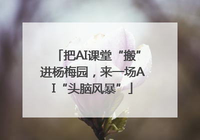 把AI课堂“搬”进杨梅园，来一场AI“头脑风暴”