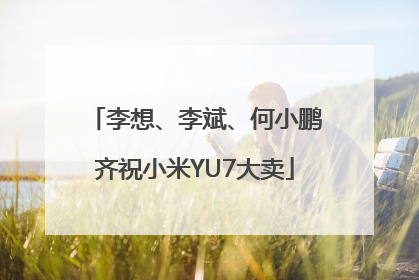 李想、李斌、何小鹏齐祝小米YU7大卖