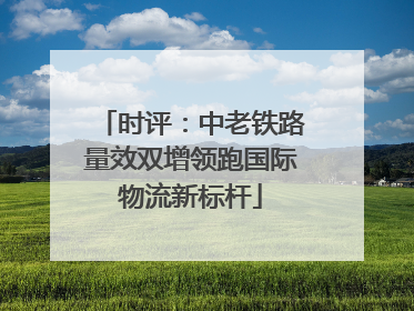 时评：中老铁路量效双增领跑国际物流新标杆