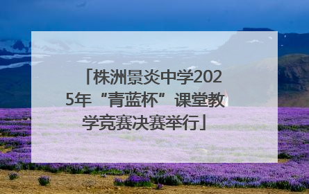 株洲景炎中学2025年“青蓝杯”课堂教学竞赛决赛举行