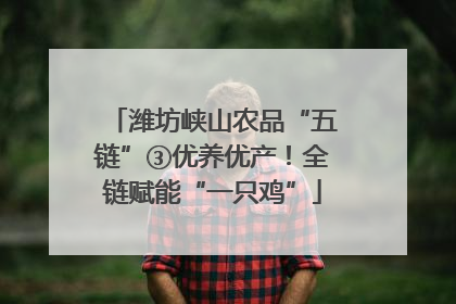潍坊峡山农品“五链”③优养优产！全链赋能“一只鸡”