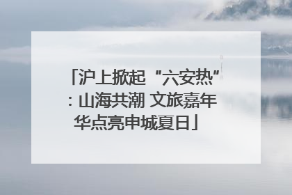 沪上掀起“六安热”：山海共潮 文旅嘉年华点亮申城夏日