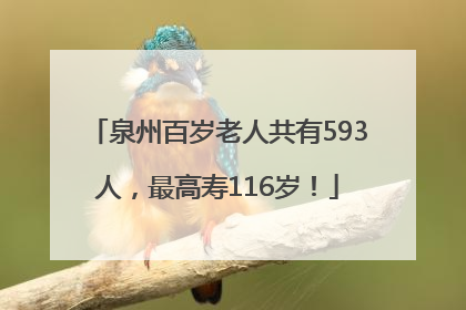 泉州百岁老人共有593人，最高寿116岁！