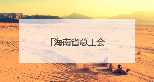 海南省总工会开展重点项目一线慰问活动