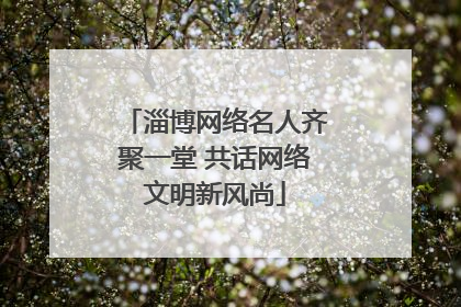 淄博网络名人齐聚一堂 共话网络文明新风尚