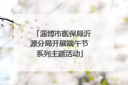 淄博市医保局沂源分局开展端午节系列主题活动