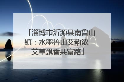 淄博市沂源县南鲁山镇：水墨鲁山艾韵浓 艾草飘香共富路