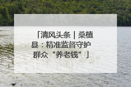 清风头条｜桑植县：精准监督守护群众“养老钱”