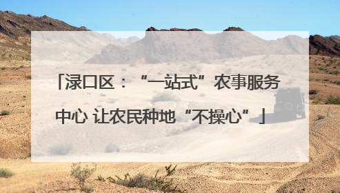 渌口区：“一站式”农事服务中心 让农民种地“不操心”