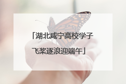湖北咸宁高校学子飞桨逐浪迎端午