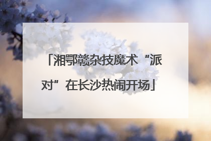 湘鄂赣杂技魔术“派对”在长沙热闹开场