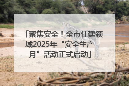 聚焦安全！全市住建领域2025年“安全生产月”活动正式启动