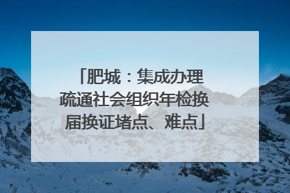 肥城：集成办理 疏通社会组织年检换届换证堵点、难点