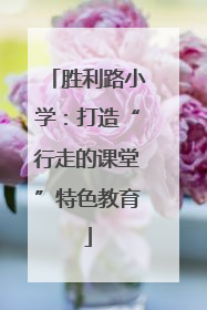 胜利路小学：打造“行走的课堂”特色教育