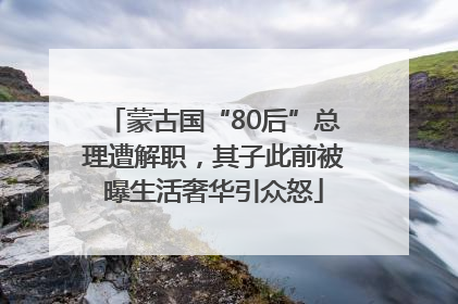 蒙古国“80后”总理遭解职，其子此前被曝生活奢华引众怒