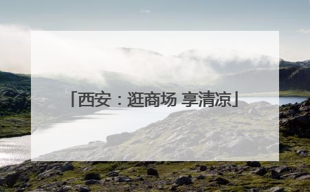 西安：逛商场 享清凉
