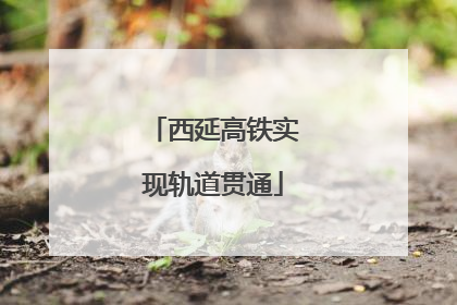 西延高铁实现轨道贯通