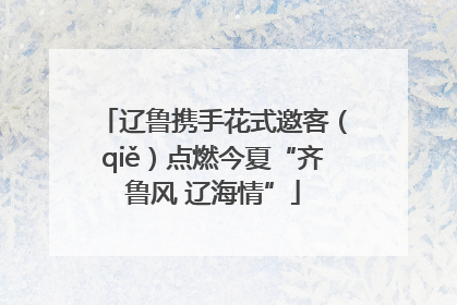 辽鲁携手花式邀客（qiě）点燃今夏“齐鲁风 辽海情”