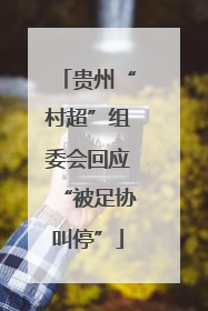 贵州“村超”组委会回应“被足协叫停”