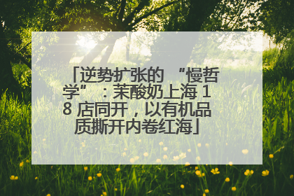 逆势扩张的 “慢哲学”：茉酸奶上海 18 店同开，以有机品质撕开内卷红海