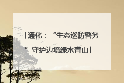 通化：“生态巡防警务”守护边境绿水青山