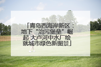 青岛西海岸新区：地下“治污堡垒”崛起 大卢河中水厂绘就城市绿色新图景