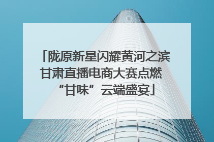 陇原新星闪耀黄河之滨 甘肃直播电商大赛点燃“甘味”云端盛宴