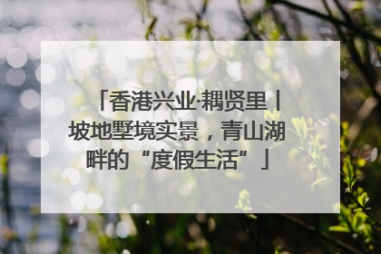 香港兴业·耦贤里丨坡地墅境实景，青山湖畔的“度假生活”