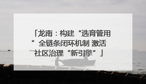 龙南：构建“选育管用”全链条闭环机制 激活社区治理“新引擎”
