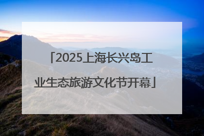 2025上海长兴岛工业生态旅游文化节开幕