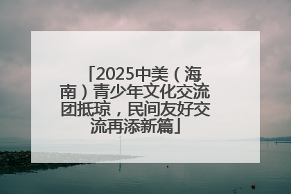 2025中美（海南）青少年文化交流团抵琼，民间友好交流再添新篇