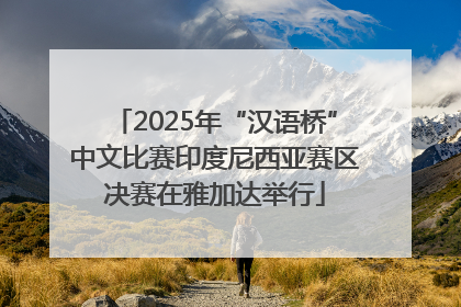 2025年“汉语桥”中文比赛印度尼西亚赛区决赛在雅加达举行