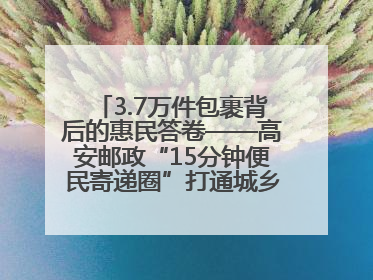 3.7万件包裹背后的惠民答卷——高安邮政“15分钟便民寄递圈”打通城乡服务末梢