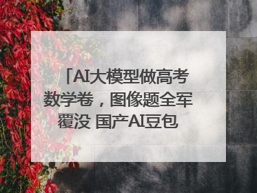 AI大模型做高考数学卷，图像题全军覆没 国产AI豆包和DeepSeek均得分144