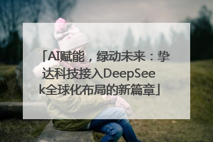 AI赋能，绿动未来：挚达科技接入DeepSeek全球化布局的新篇章